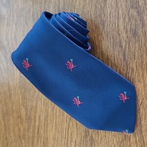 AVALA Vintage Teenie Devil Pattern Tie, Made in Great Britain
